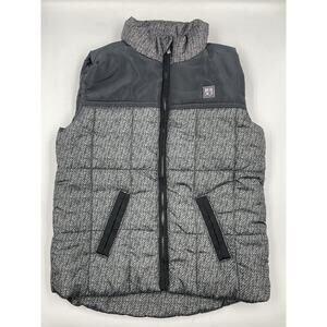 NEW Calvin Klein Jeans Puffer Vest Child 4T Black Gray Full Zip
